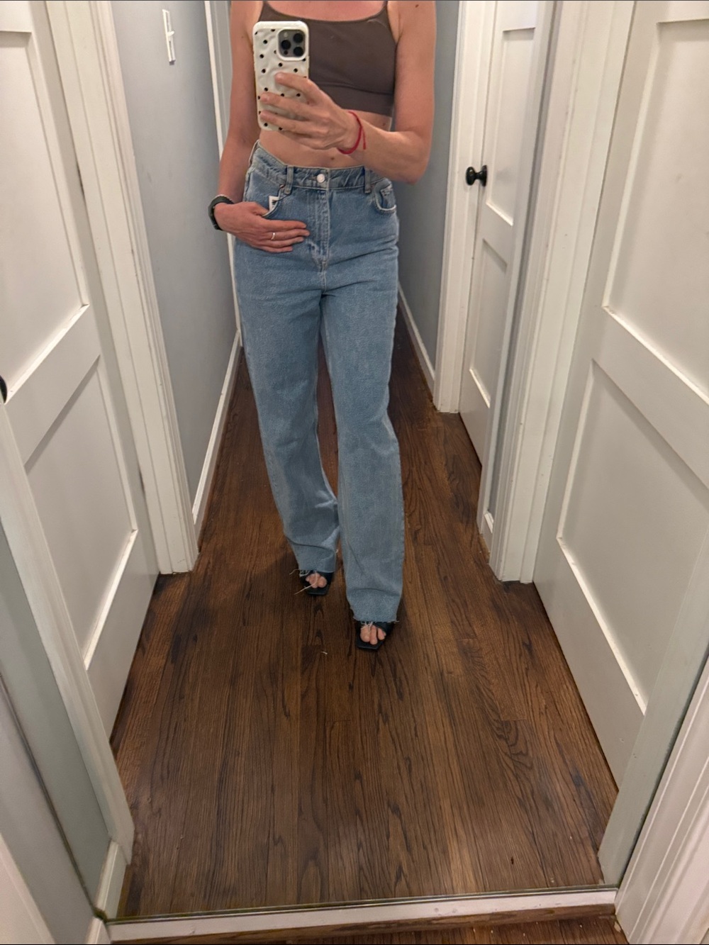 Wide leg jeans